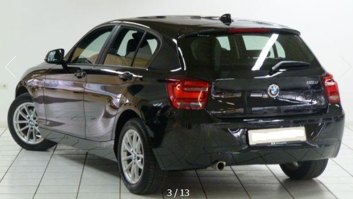 lhd car BMW 1 SERIES (01/03/2015) - 